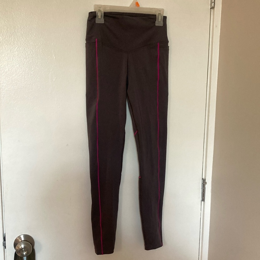 PINK Victoria's Secret Grey Leggings with Pink Accents